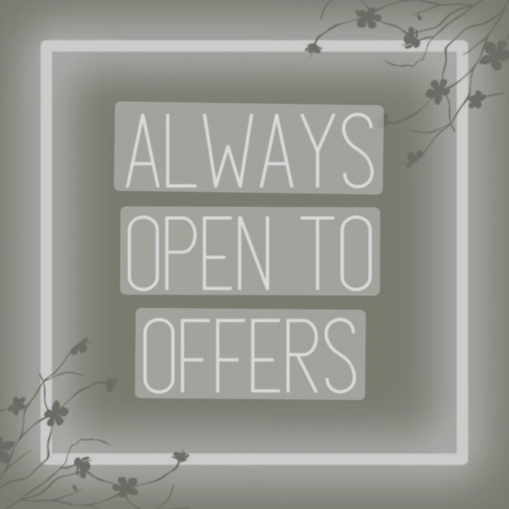 Open to offers always.